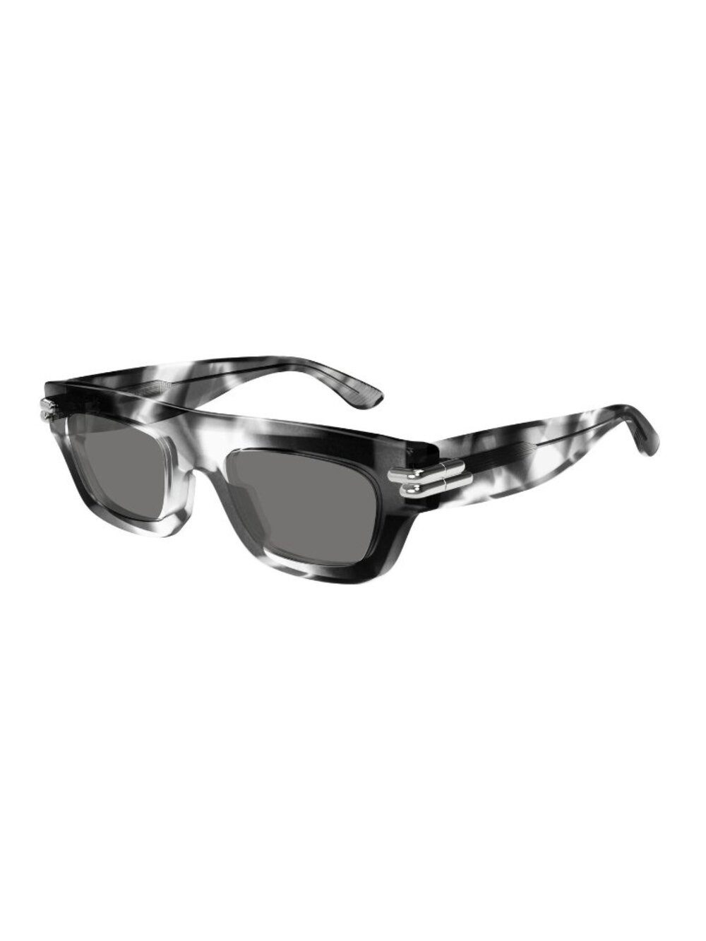 Bottega Veneta BV1321S 002 50 Grey geometric unisex sunglasses